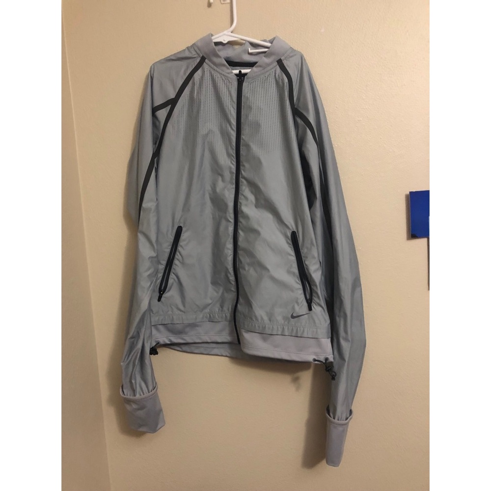 Gray Nike Windbreaker